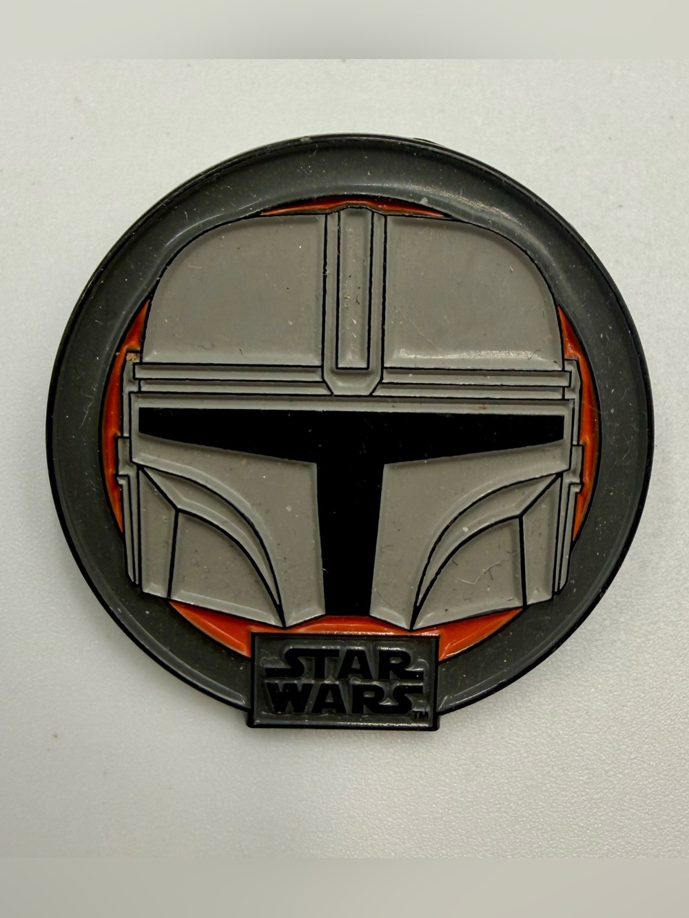 Mandalorian Enamel Pin Disney Star Wars  FUNKO PIN Rare Find 1 1/2 inch